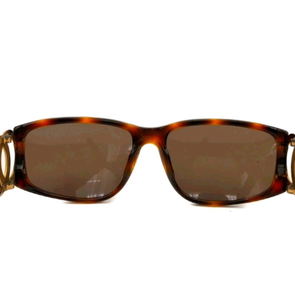 Chanel Tortoise Gold Plated Chanel Vintage Sunglasses